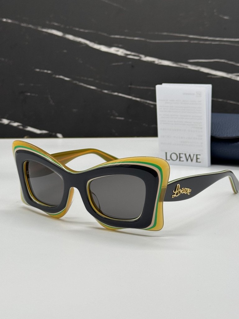 New Loewe Lw40140u 20a Sunglasses Multicolor Gray Women Eyewear Loewe